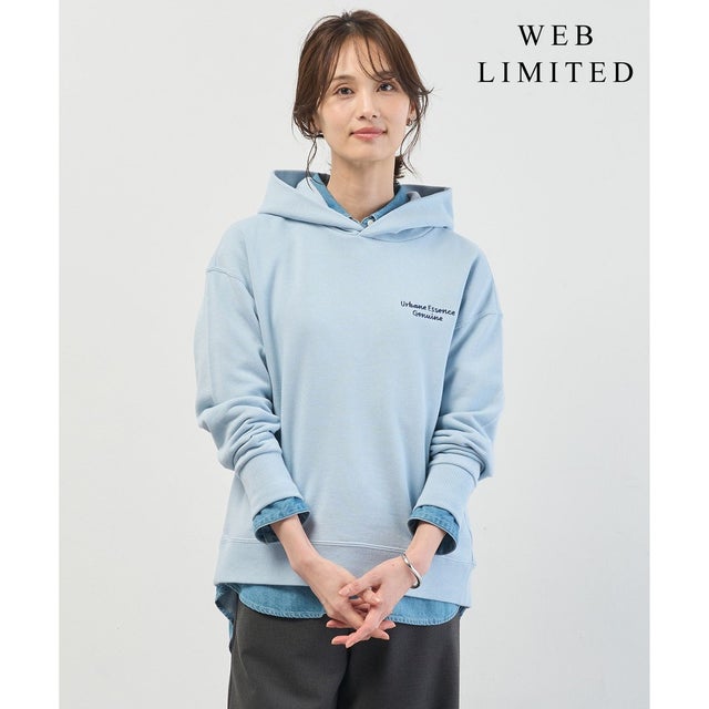 【WEB限定】ロゴ裏毛 パーカー （【WEB限定】サックス系）