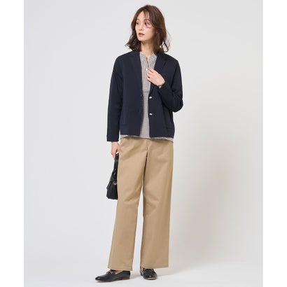 J.PRESS LADIES L 【WEB限定カラーあり】コンパクトエステネージュ スキッパー ブラウス （【WEB限定】サックスストライプ系2）｜詳細画像