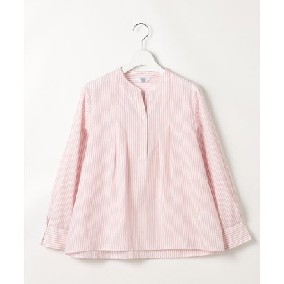 J.PRESS LADIES L 【WEB限定カラーあり】コンパクトエステネージュ スキッパー ブラウス （【WEB限定】サックスストライプ系2）｜詳細画像
