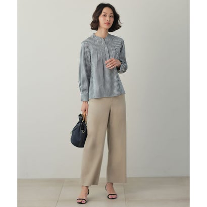 J.PRESS LADIES L 【WEB限定カラーあり】コンパクトエステネージュ スキッパー ブラウス （【WEB限定】サックスストライプ系2）｜詳細画像