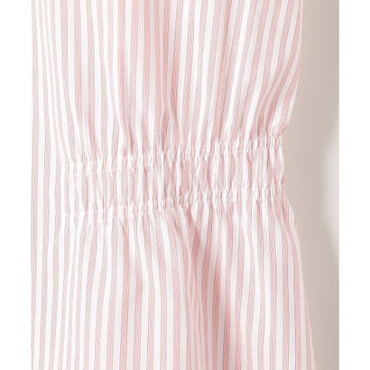 J.PRESS LADIES L 【WEB限定カラーあり】コンパクトエステネージュ シャーリング シャツ ブラウス （サックスストライプ系1）｜詳細画像