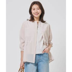 【冷房対策に】RELAXION Sheer ボイル ブラウス （サンドベージュ系）