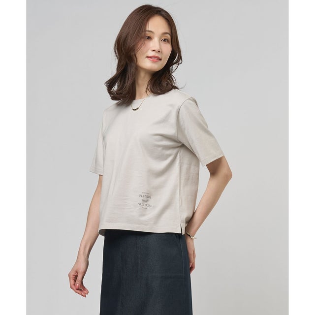 ロゴ Tシャツ （グレージュ系）