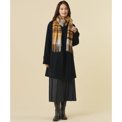 SOFT TOUCH WOOL Vネック ニット （ブラッドオレンジ×ベージュ系）｜詳細画像