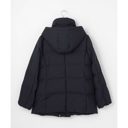 J.PRESS LADIES L 【シーンレスに活躍・2way】ハウンドトゥース ミドル丈 ダウン コート （ネイビー千鳥系）｜詳細画像