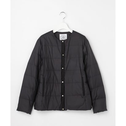 J.PRESS LADIES L 【シーンレスに活躍】ライトダウン ノーカラー ジャケット （モカグレー系）｜詳細画像