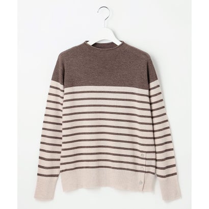 SOFT TOUCH WOOL ボーダー ニット （オフ×グレー系）｜詳細画像