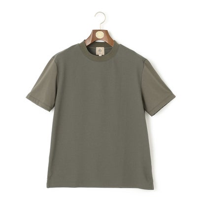 汗ばむ夏の最適解Tシャツ【UVカット / 接触冷感 】【J.PRESS PREMIUM JERSEY】無地コットン Tシャツ （ダークグリーン系）｜詳細画像