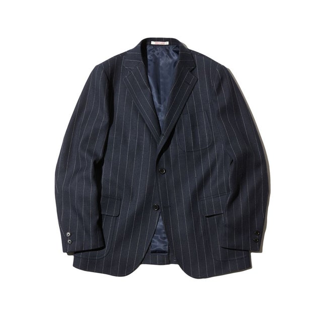 【J.PRESS ORIGINALS】JAPAN SILK TWEED JACKET / JAPAN MADE （ネイビー系1）