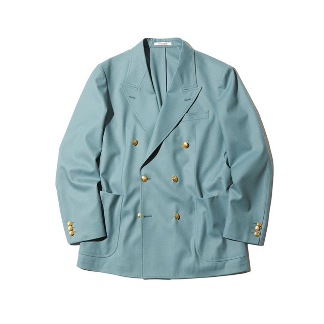 【J.PRESS ORIGINALS】1001 PAPER FLANNEL 6B BLAZER / JAPAN MADE （ピーコックグリーン系）