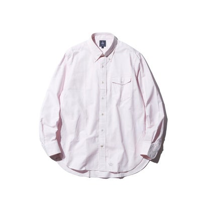 J.PRESS MEN 【KING SIZE】【定番 / 不変の品格】アービング キャンディーストライプ シャツ / ボタンダウン （ピンク系1）｜詳細画像