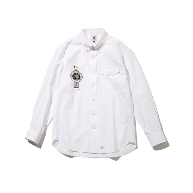 【AaronChang】【UNISEX】ピンオックス シャツ / B.D. （ホワイト系）