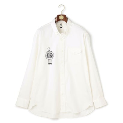 【AaronChang】【UNISEX】ピンオックス シャツ / B.D. （サックスブルー系）｜詳細画像