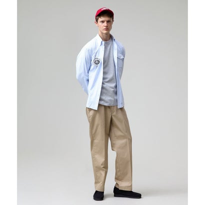 【AaronChang】【UNISEX】ピンオックス シャツ / B.D. （サックスブルー系1）｜詳細画像