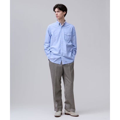 26年秋冬新色追加【IVY SHIRT / 8色展開】オックスフォード オーバルシャツ / B.D. （パープル系）｜詳細画像