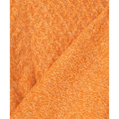 【Cash Lamb's Wool】ケーブルクルーネック ニット_26年モデル （ネイビー系）｜詳細画像