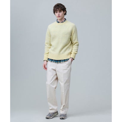 【WEB・一部店舗限定カラーあり】【Shaggy Dog】サドルショルダー クルーネック ニット （グレー系）｜詳細画像