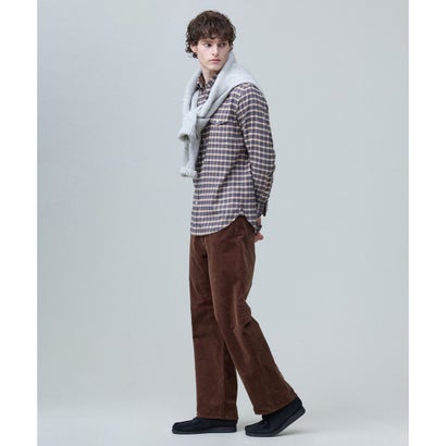 【WEB・一部店舗限定カラーあり】【Shaggy Dog】サドルショルダー クルーネック ニット （ネイビー系）｜詳細画像