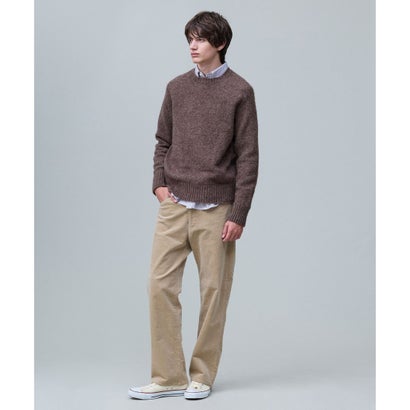 【WEB・一部店舗限定カラーあり】【Shaggy Dog】サドルショルダー クルーネック ニット （ピンク系）｜詳細画像