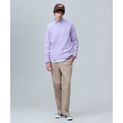 【WEB・一部店舗限定カラーあり】【Shaggy Dog】サドルショルダー クルーネック ニット （ピンク系）｜詳細画像