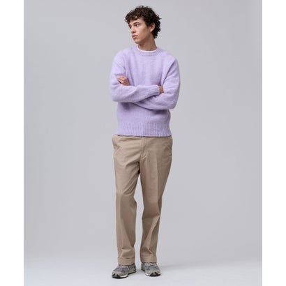 【WEB・一部店舗限定カラーあり】【Shaggy Dog】サドルショルダー クルーネック ニット （イエロー系）｜詳細画像