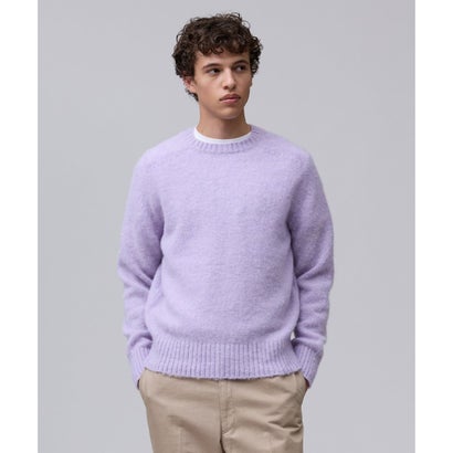 【WEB・一部店舗限定カラーあり】【Shaggy Dog】サドルショルダー クルーネック ニット （ダークブラウン系(WEB・一部店舗限定カラー)）｜詳細画像