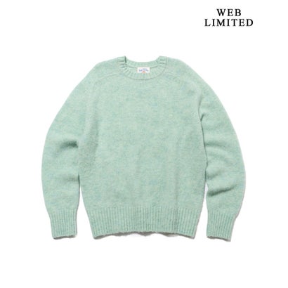 【WEB・一部店舗限定カラーあり】【Shaggy Dog】サドルショルダー クルーネック ニット （グリーン系(WEB・一部店舗限定カラー)）｜詳細画像