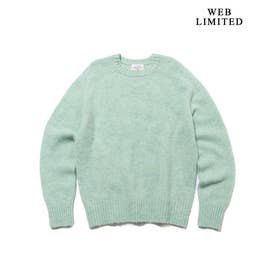 【WEB・一部店舗限定カラーあり】【Shaggy Dog】サドルショルダー クルーネック ニット （グリーン系(WEB・一部店舗限定カラー)）