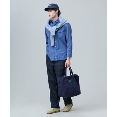 【WEB・一部店舗限定カラーあり】【Shaggy Dog】サドルショルダー クルーネック ニット （パープル系(WEB・一部店舗限定カラー)）｜詳細画像
