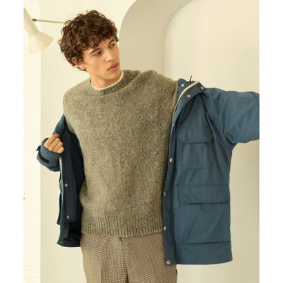 【WEB・一部店舗限定カラーあり】【Shaggy Dog】サドルショルダー クルーネック ニット （サックスブルー系(WEB・一部店舗限定カラー)）｜詳細画像