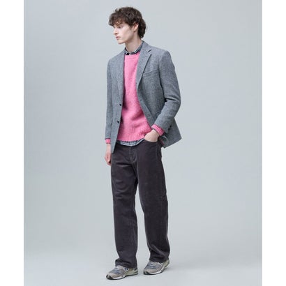 【WEB・一部店舗限定カラーあり】【Shaggy Dog】サドルショルダー クルーネック ニット （サックスブルー系(WEB・一部店舗限定カラー)）｜詳細画像