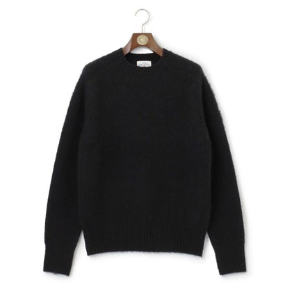 【WEB・一部店舗限定カラーあり】【Shaggy Dog】サドルショルダー クルーネック ニット （ブラック系(WEB・一部店舗限定カラー)）｜詳細画像