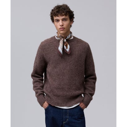 【WEB・一部店舗限定カラーあり】【Shaggy Dog】サドルショルダー クルーネック ニット （ブラック系(WEB・一部店舗限定カラー)）｜詳細画像