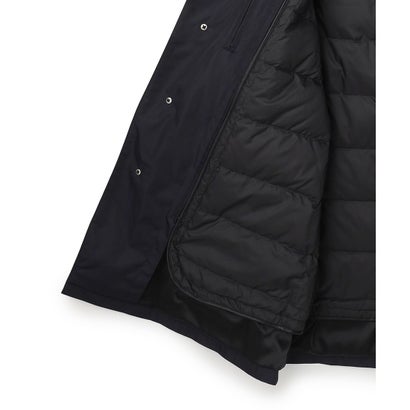 J.PRESS MEN 【DUAL LAYER SYSTEM】ダウンライナー付きスタンドフォールカラーショートコート （ダークブラウン系）｜詳細画像