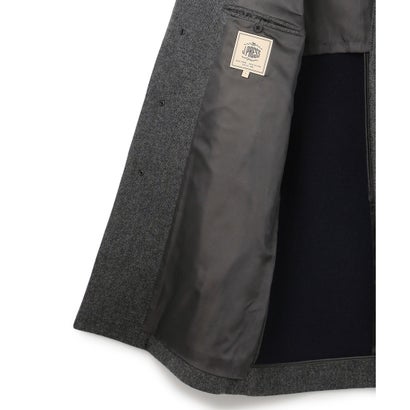 J.PRESS MEN 【WEB・一部店舗限定】ダブルフェイス ウールカシミヤビーバー ステンカラーコート （グレー系）｜詳細画像