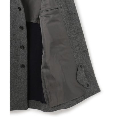 J.PRESS MEN 【WEB・一部店舗限定】ダブルフェイス ウールカシミヤビーバー ステンカラーコート （グレー系）｜詳細画像