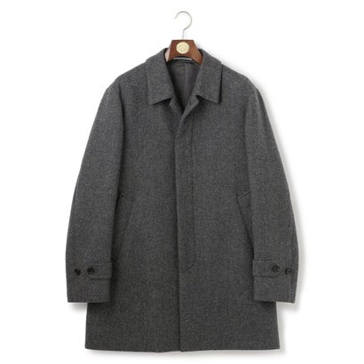 J.PRESS MEN 【WEB・一部店舗限定】ダブルフェイス ウールカシミヤビーバー ステンカラーコート （グレー系）｜詳細画像
