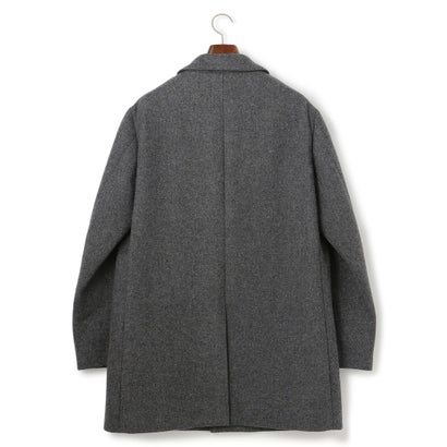 J.PRESS MEN 【WEB・一部店舗限定】ダブルフェイス ウールカシミヤビーバー ステンカラーコート （グレー系）｜詳細画像