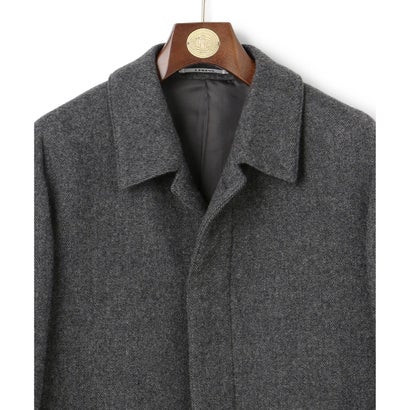 J.PRESS MEN 【WEB・一部店舗限定】ダブルフェイス ウールカシミヤビーバー ステンカラーコート （グレー系）｜詳細画像