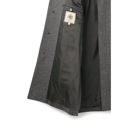 J.PRESS MEN 【WEB・一部添付限定】ウールビーバー ステンカラーコート （ネイビー系）｜詳細画像