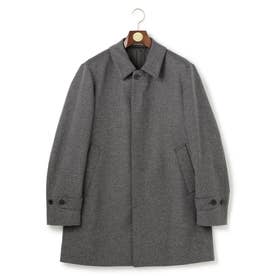 【WEB・一部添付限定】ウールビーバー ステンカラーコート （グレー系）