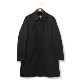 【WEB・一部店舗限定】コンパクトスビンギャバ ステンカラーコート （ネイビー系）