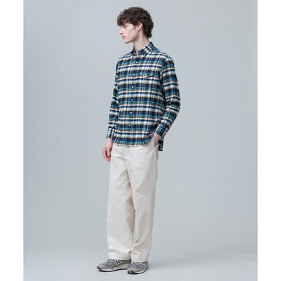 J.PRESS MEN 【大人の上質ネルシャツ】フランネル チャックシャツ / B.D. （パープル系3）｜詳細画像