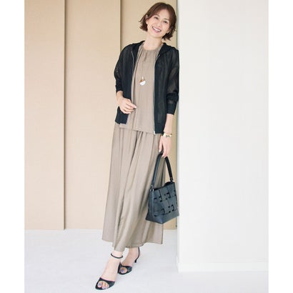 【SHIHOさん着用・大人の日常着】ライトメッシュジップ パーカー （オフホワイト）｜詳細画像
