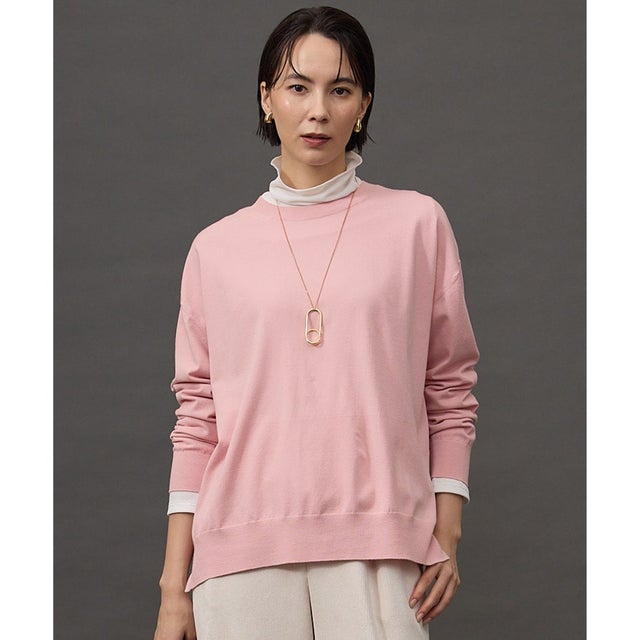 【定番・人気素材・JIYUKU STAFF SELECT COLOR】レーヨンストレッチアソート ニット （［WEB・札幌大丸限定］ライトピンク）