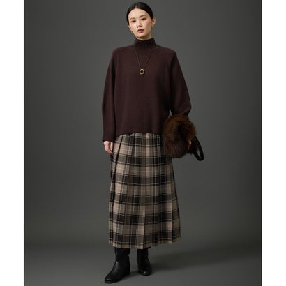自由区 S 【カタログ掲載】ウールカシミヤブレンドスパンコールハイネック ニット （ブラウン）｜詳細画像