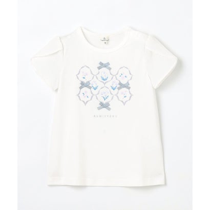 組曲 KIDS 【80-100cm】スズランプリント Tシャツ （オフホワイト）｜詳細画像