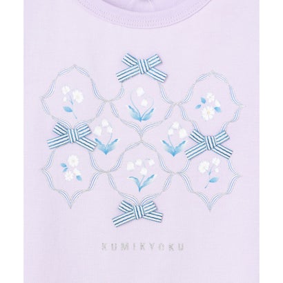 組曲 KIDS 【80-100cm】スズランプリント Tシャツ （ネイビー）｜詳細画像