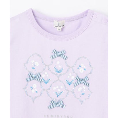 組曲 KIDS 【80-100cm】スズランプリント Tシャツ （ラベンダー）｜詳細画像