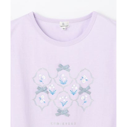 組曲 KIDS 【150-160cm】スズランプリント Tシャツ （オフホワイト）｜詳細画像